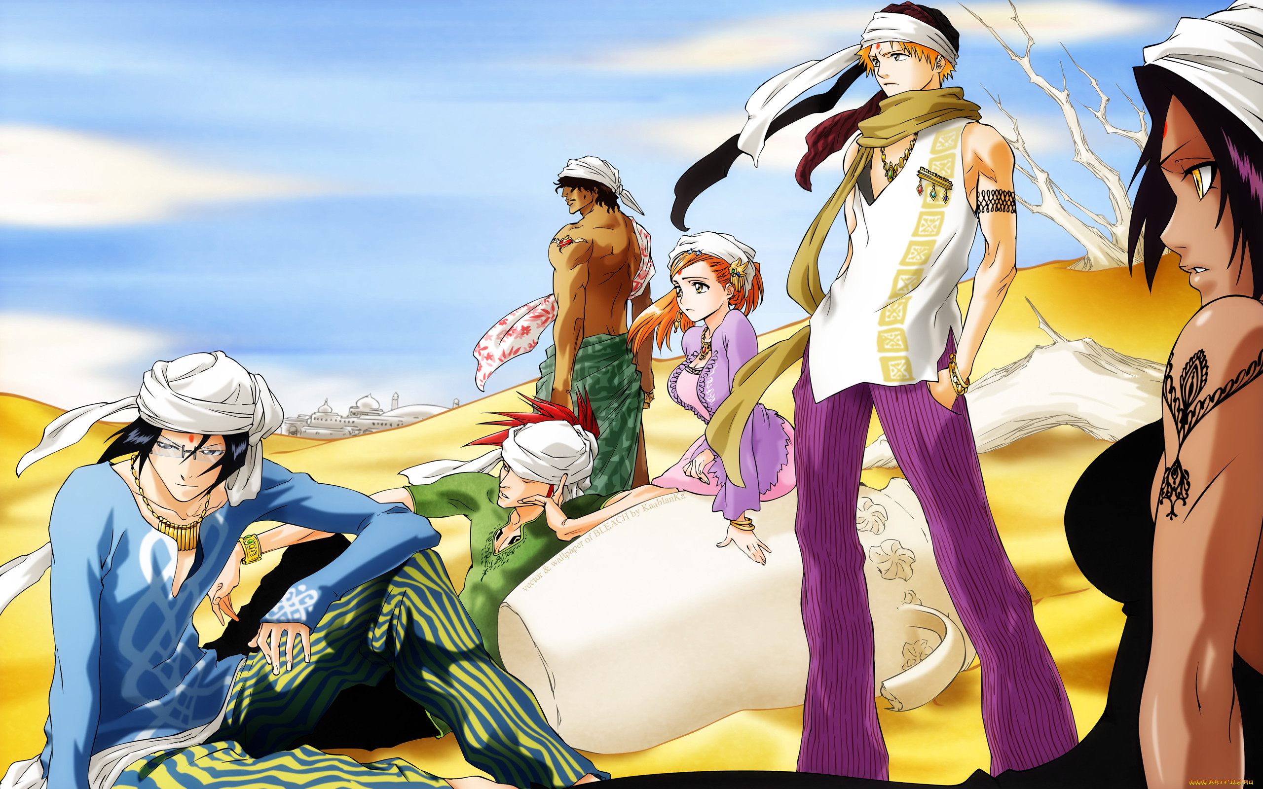 , bleach, sado, yasutora, ishida, uryuu, kurosaki, ichigo, inoue, orihime, abarai, renji, shihouin, yoruichi